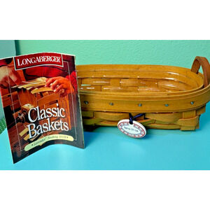 Longaberger 1996 Lavender Booking Basket Protector Spice It Up Salt Pepper Tie